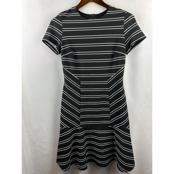 Hutch Eleanor Midi Short Sleeve Black/White Dress Size Small - Picture 1 of 8
